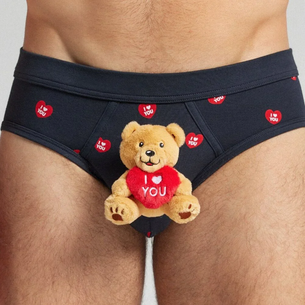 Intimissimi I Love You Plush Toy Superior Cotton Briefs